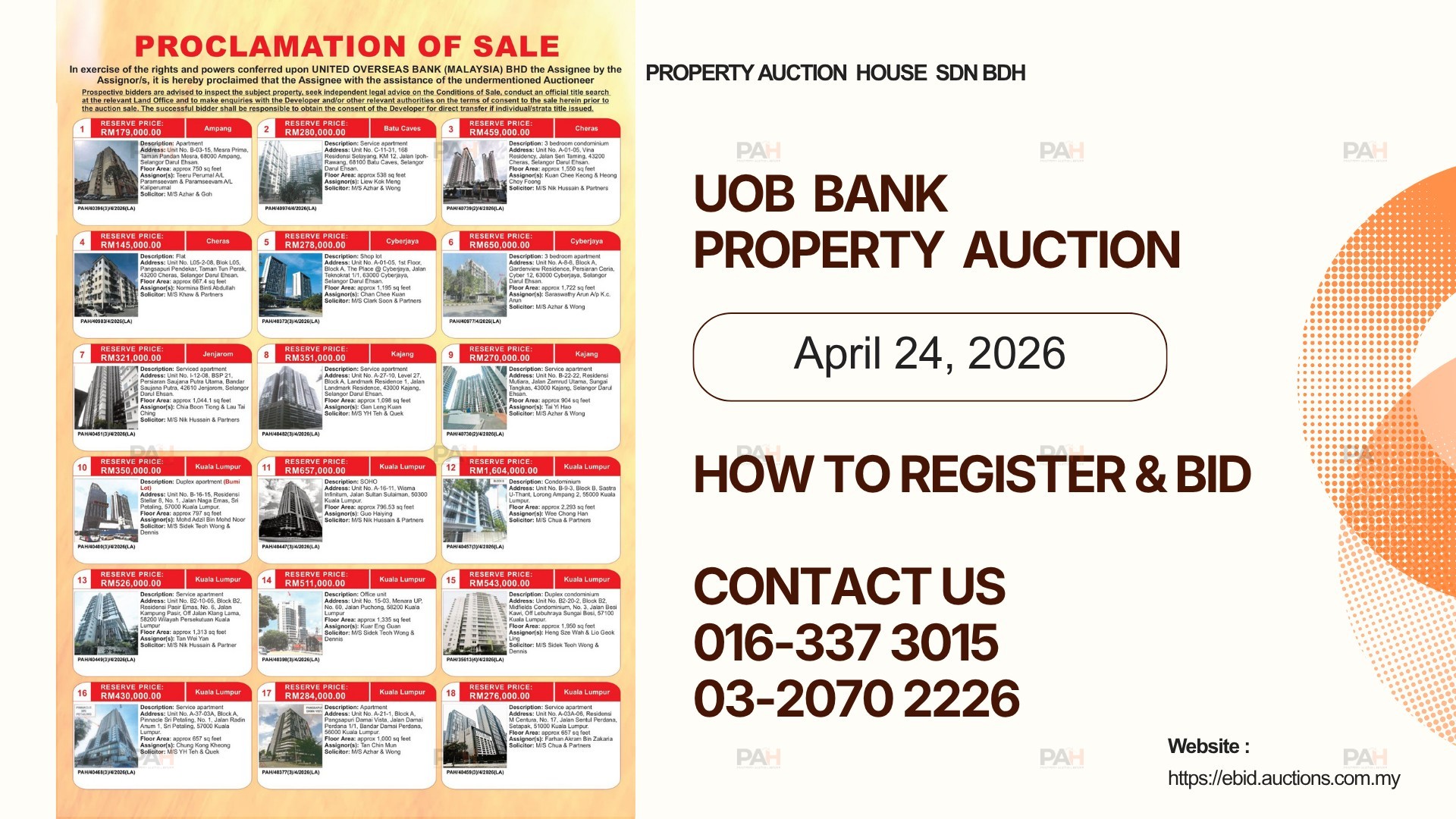 Exclusive UOB Bank Online Property Auction - 2